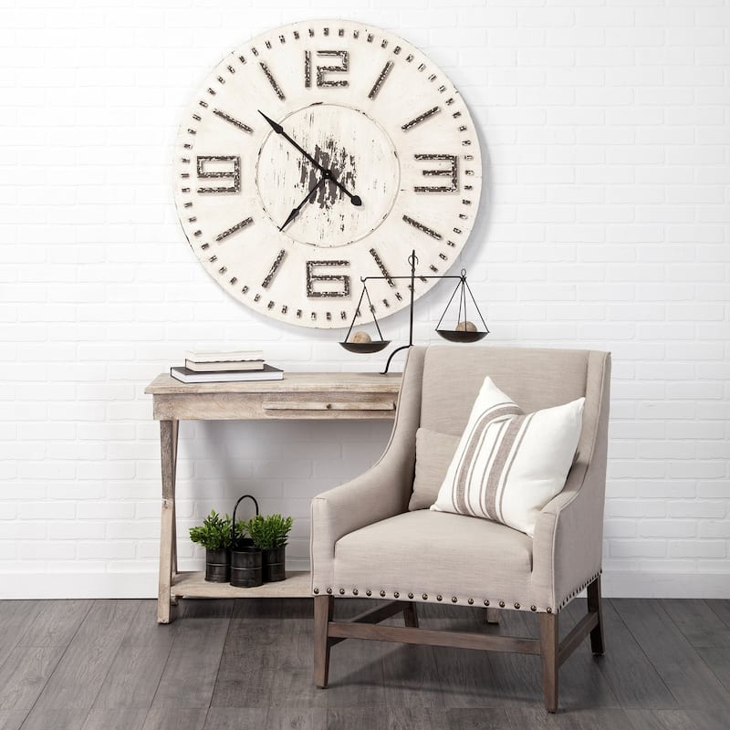 Adilah 16L x 10W Black Metal Vintage Inspired Weighing Scale - 16.0L x 10.0W x 18.0H - 16.0L x 10.0W x 18.0H