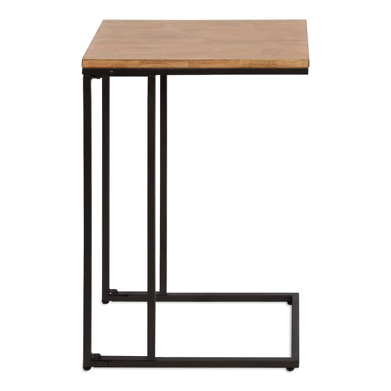 Kate and Laurel Lockridge Metal Base C-Table