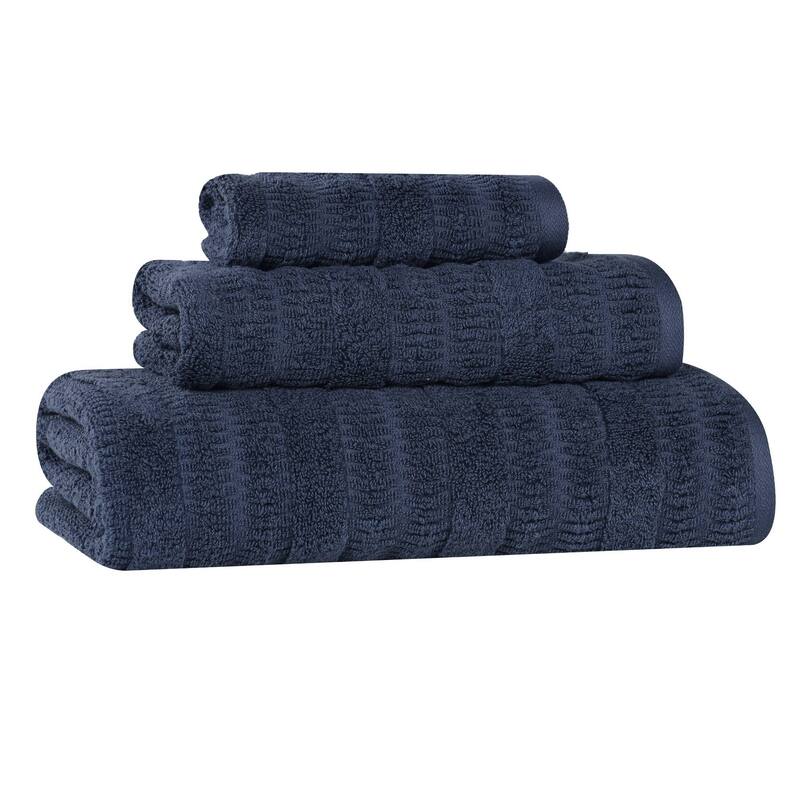Superior Mika Smart Twist Viscose Cotton Blend 3 Piece Towel Set