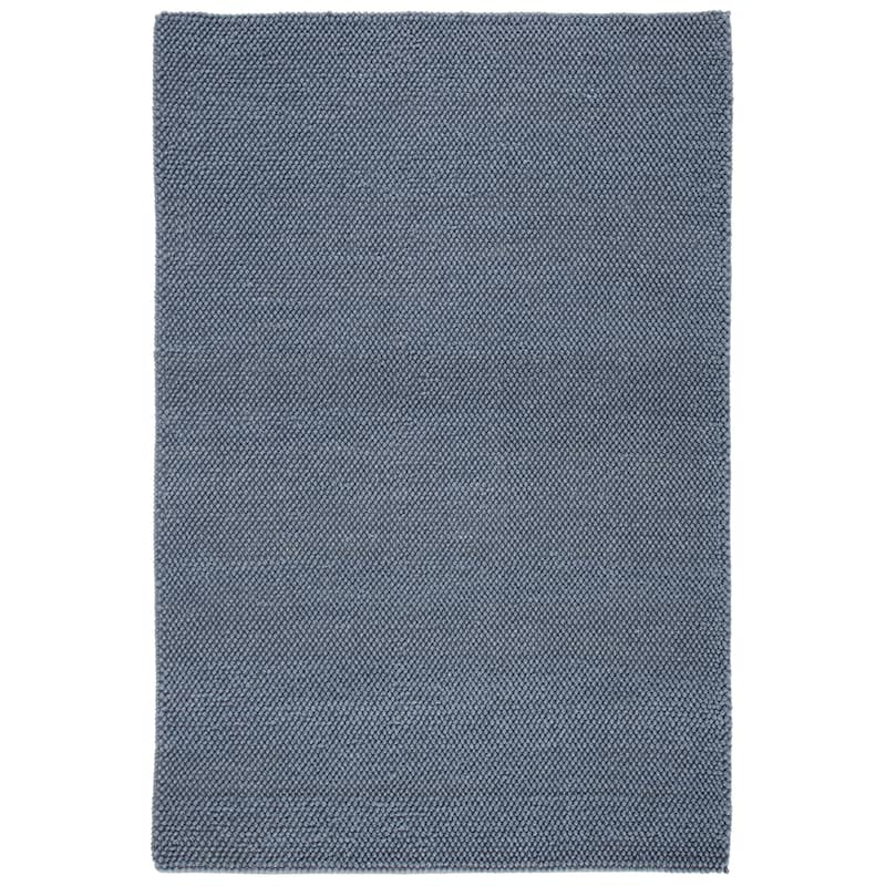 SAFAVIEH Handmade Natura Eduina New Zealand Wool Rug - 6' Square - Dark Grey - Square