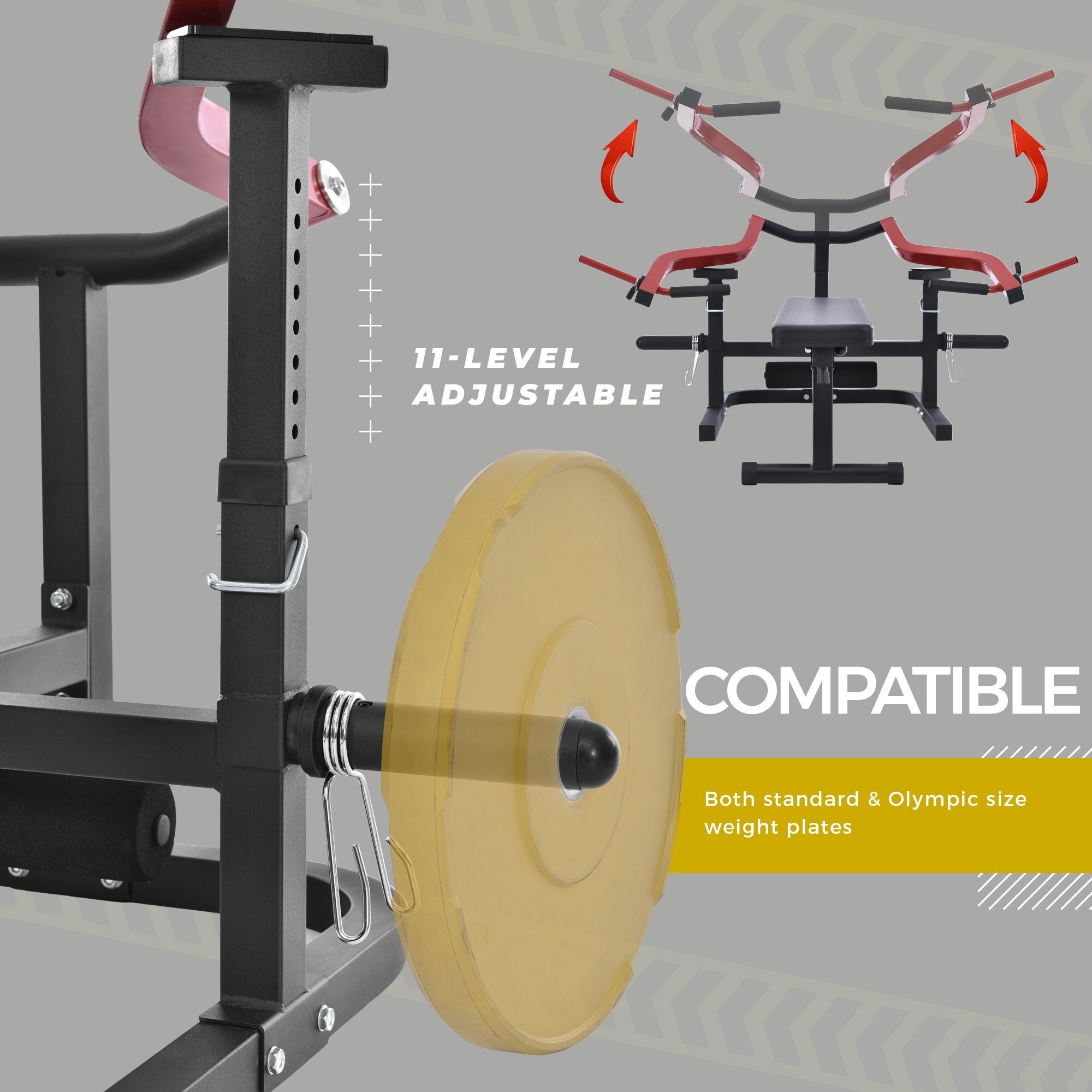 Weight Bench Press Bench Machine with 11 Adjustable Positions