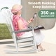 preview thumbnail 47 of 110, Modern High-Back Rocking Adirondack Chair All Weather