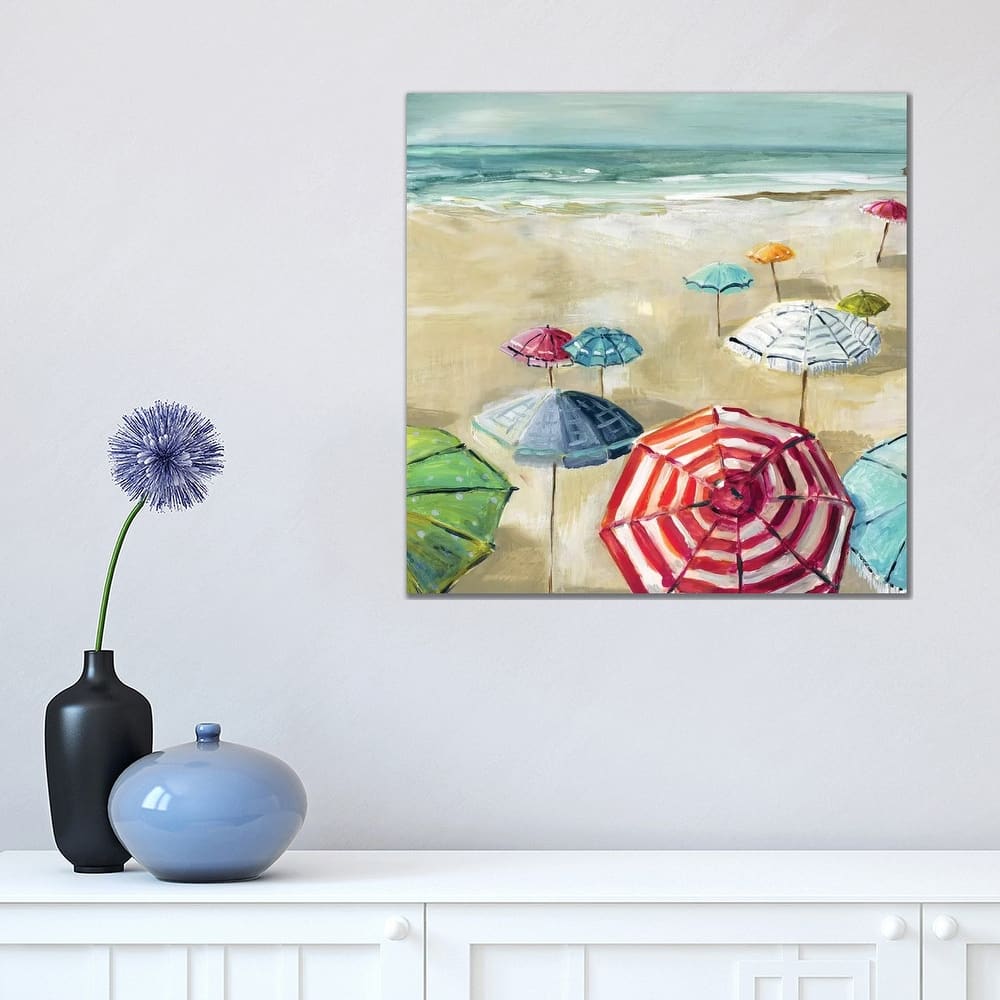 iCanvas "Umbrella Beach II" by Carol Robinson Canvas Print