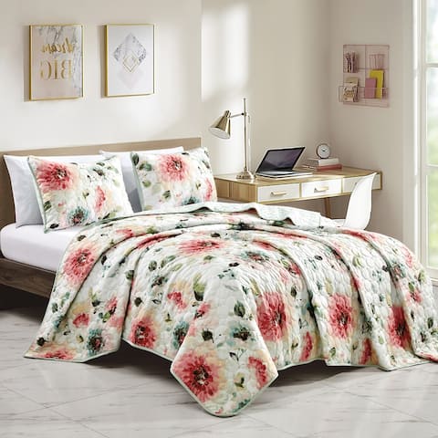 Wellco 3 Piece All Season Soft Polyester Bedding Comforter Set