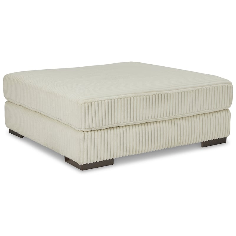 Signature Design by Ashley Lindyn Ivory 5-Piece Sectional with Ottoman - 133" W x 133" D x 38" H