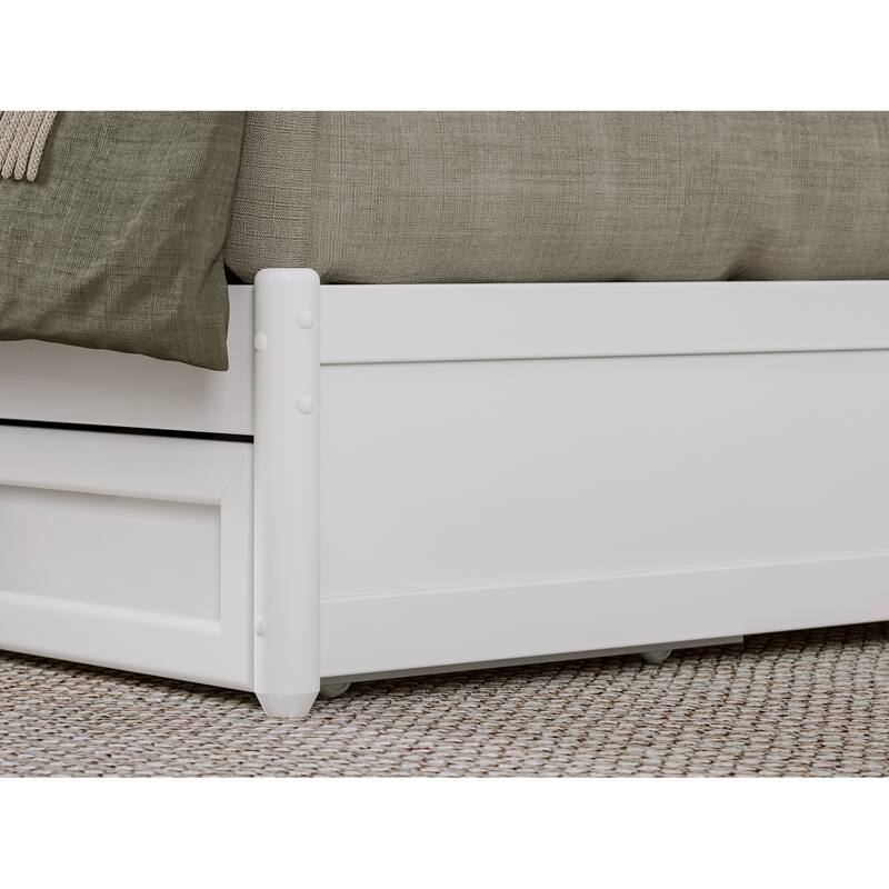 Emelie Platform Bed with Panel Footboard and Storage Drawers