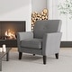 preview thumbnail 1 of 20, Alex Plush Low-Pile Velour Armchair with Flared Arms