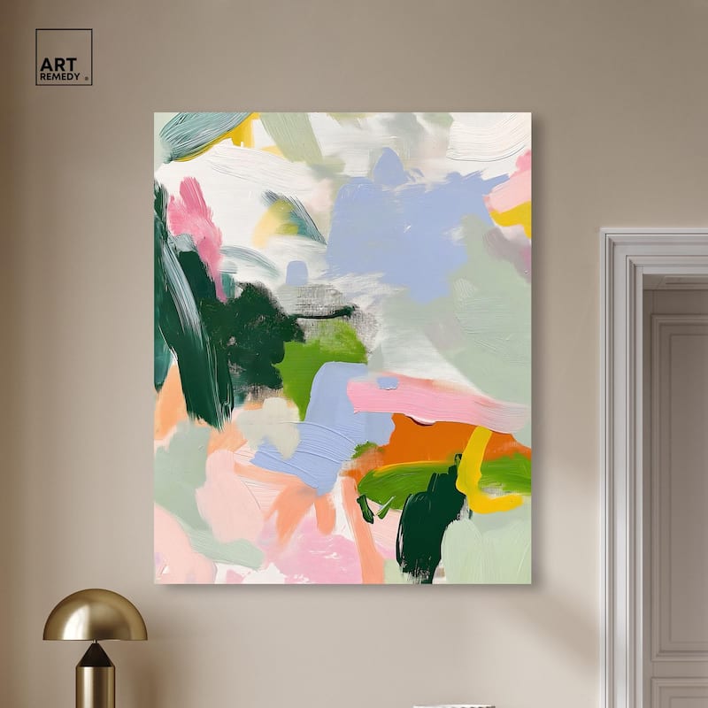 Color Palette Poetry Canvas by Art Remedy, Gallery Wrapped