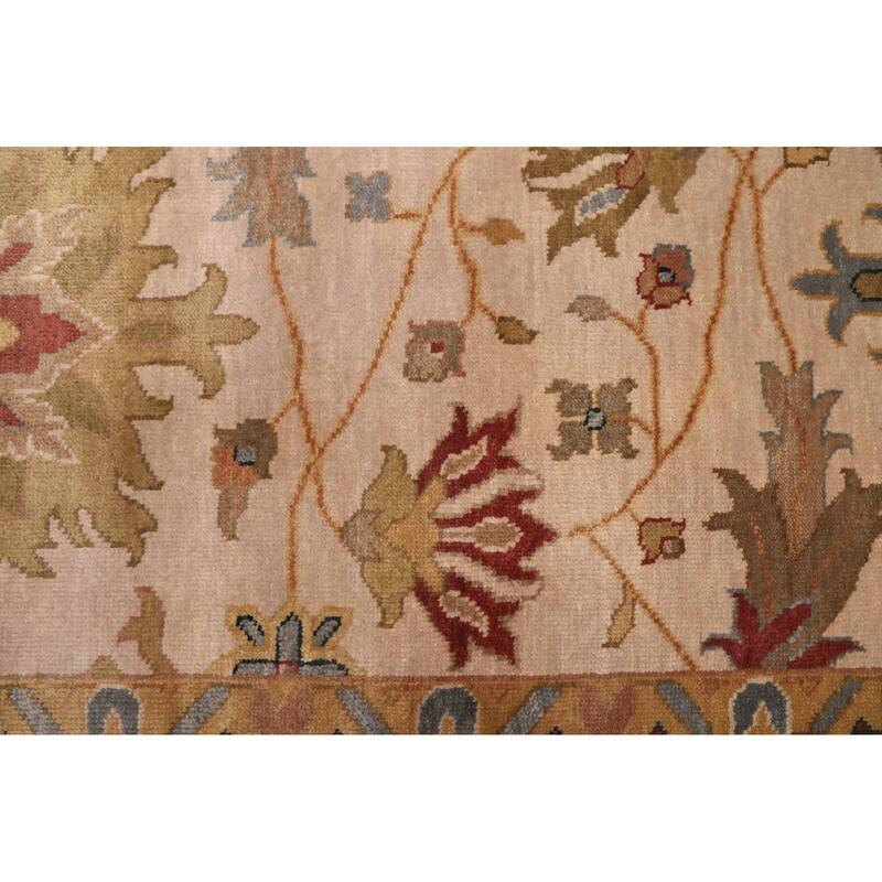 ECARPETGALLERY Hand-knotted Jules Serapi Beige, Ivory Wool Rug - 8'11 x 11'10