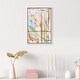 preview thumbnail 38 of 64, Bright Days, Pastel Bright Strokes Modern Gold Canvas Wall Art Print for Living Room