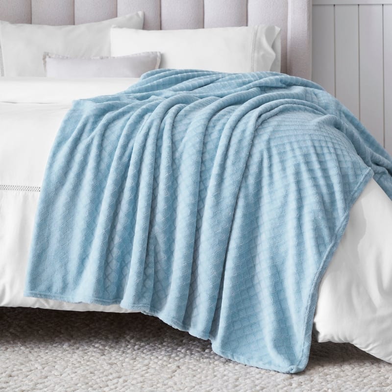 Superior Alaska Quilted Diamond Plush Fleece Blanket For Couch or Bed