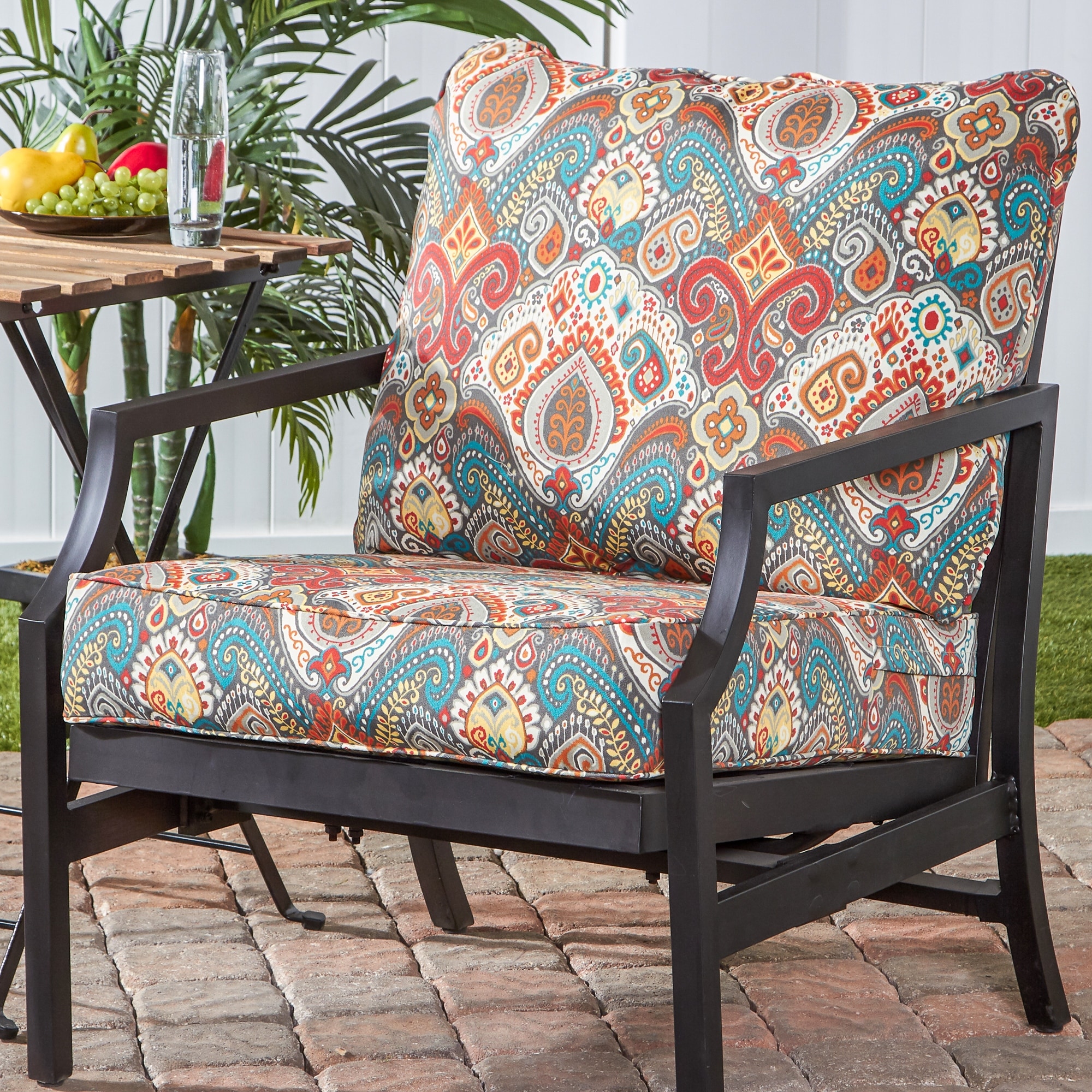 Greendale Outdoor Premium Deep Seating Back and Seat Cushion Set Cushions Only