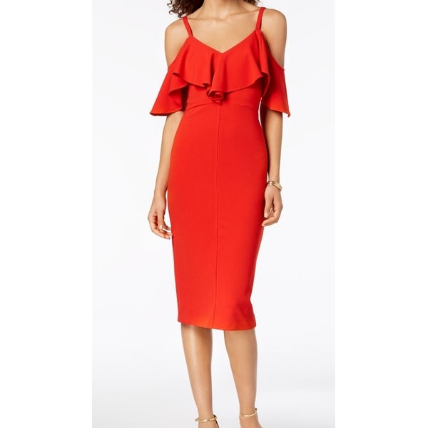 rachel rachel roy ruffled sheath dress