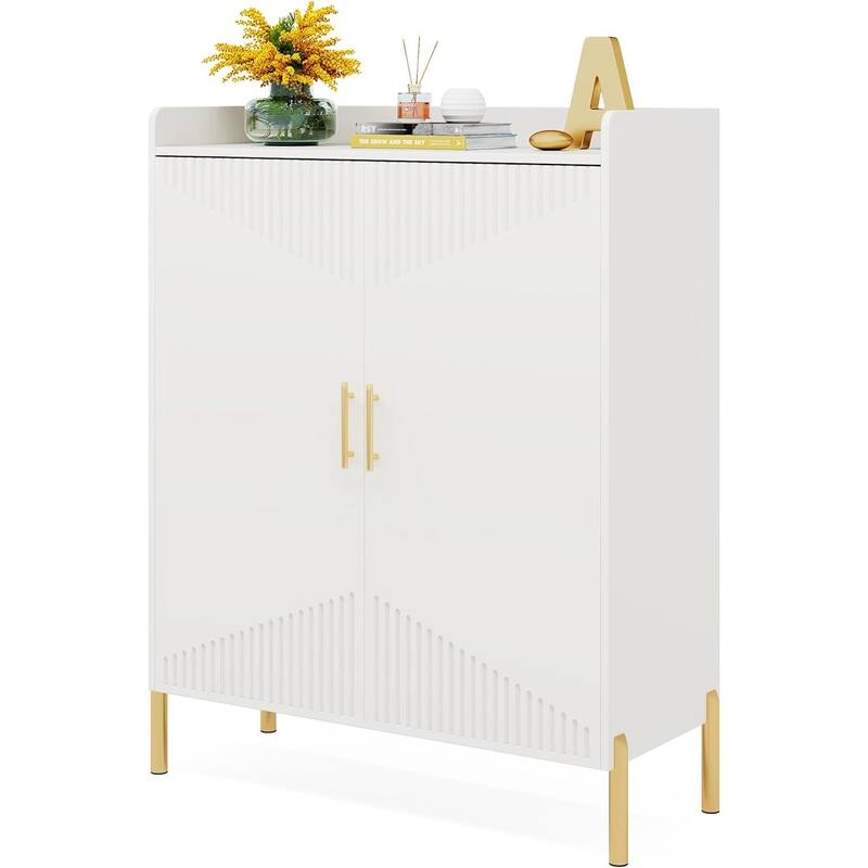 Large Shoe Cabinet, 30 Pairs Entryway Shoe Storage Cabinet with Doors, 6-Tier