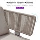 preview thumbnail 11 of 12, PURPLE LEAF Melben Light Grey Modular Outdoor Sectional with Cushions Flexible Layout Patio Conversation Sets