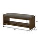 preview thumbnail 7 of 20, 47" Accent Bench with Lower Shelf Shoe Rack, Padded Seating Bench, Bed End Bench with Storage, Removable Cushion