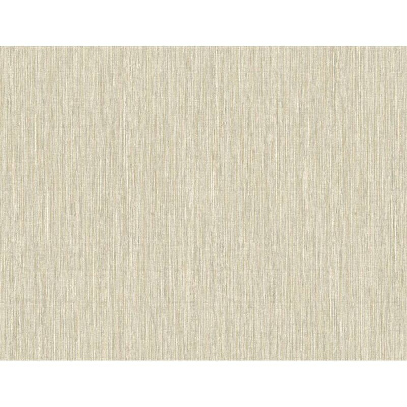 Seabrook Designs Vertical Stria Embossed Vinyl Unpasted Wallpaper - 27 in. W x 27 ft. L - Desert & Metallic Gold
