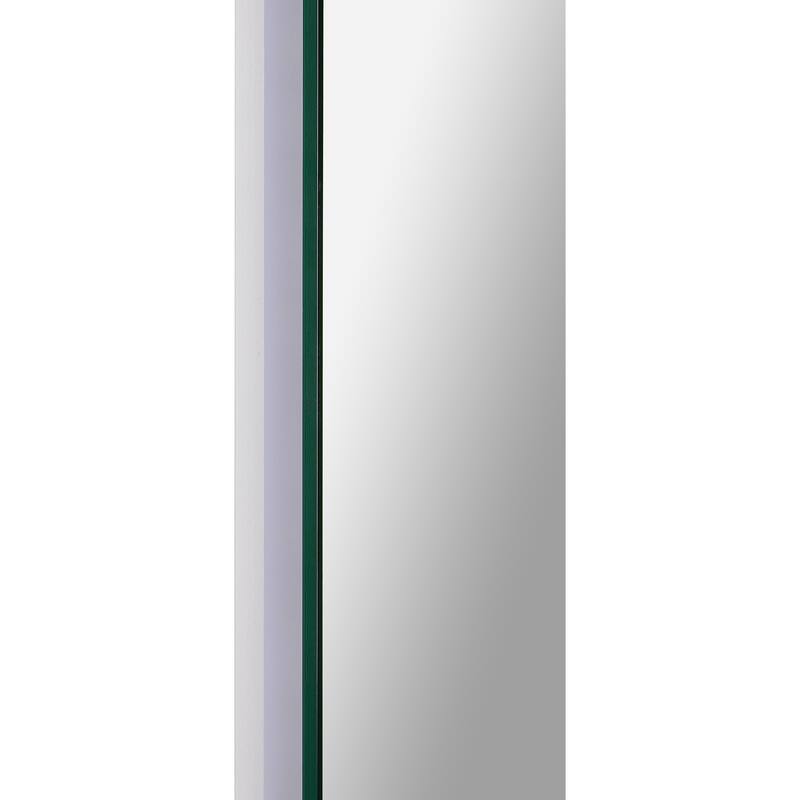 LED Lighted Arch Rectangular Wall Mirror - 36" - Clear