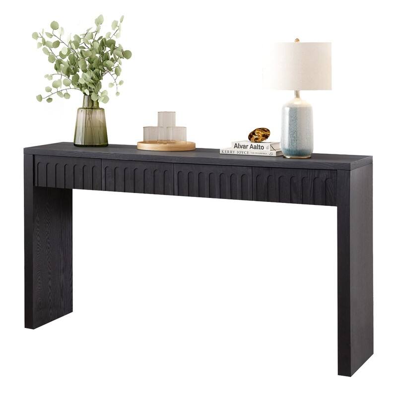 Modern Console Table with Drawers for Entryway Hallway Living Room Stylish Storage Solution