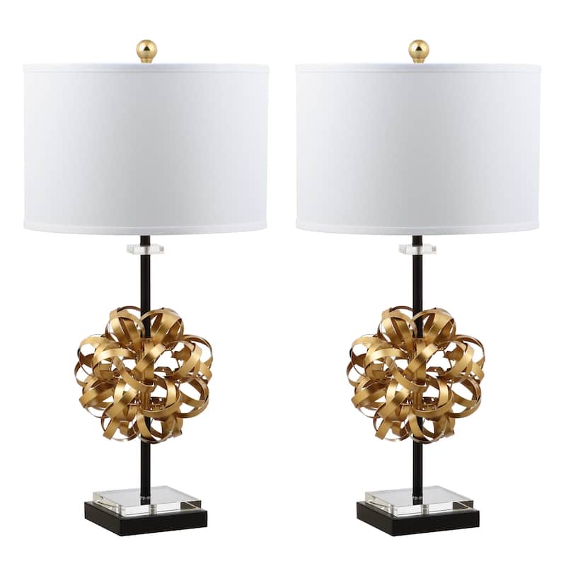 SAFAVIEH Lighting Burglinde 30-inch LED Table Lamp (Set of 2) - 15"x15"x30" - 15Wx15Dx30H