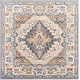 preview thumbnail 45 of 52, Elmas Traditional Persian Medallion Area Rug 6'7" Square - Grey