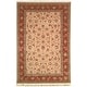 preview thumbnail 4 of 15, SAFAVIEH Couture Hand-knotted Tabriz Floral Simin Traditional Oriental Wool Rug with Fringe 4' x 6' - Ivory/Red - Rectangle