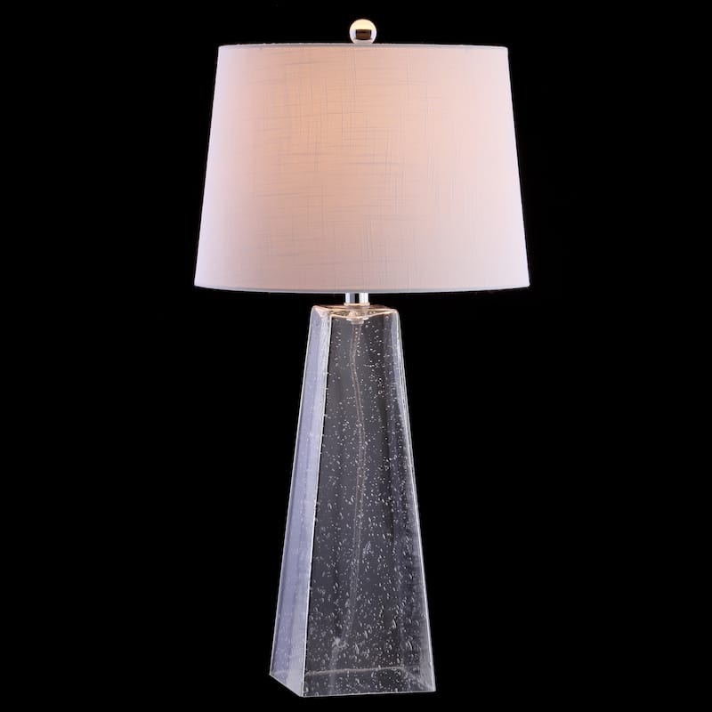 Aksel 28.5" Glass LED Table Lamp, Clear by JONATHAN Y