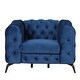 preview thumbnail 24 of 23, 40.5" Velvet Upholstered Accent Sofa, Single Sofa Chair with Button Tufted Back