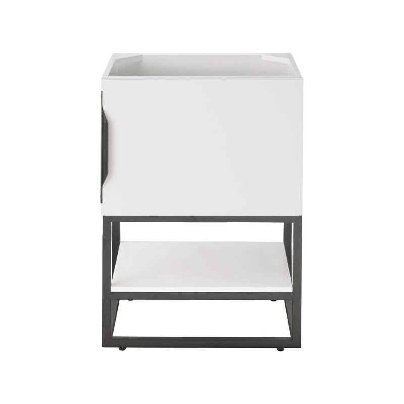 James Martin Vanities 883-V24-MB Columbia 24" Single Free Standing - Glossy White