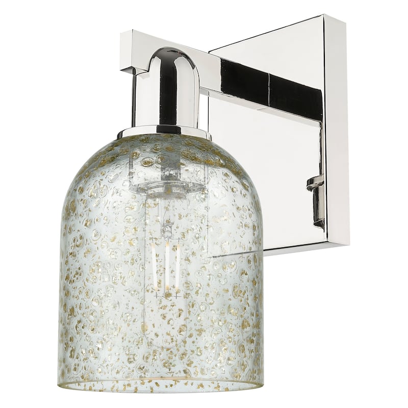 Innovations Lighting 716-1W-11-5 Caledonia Sconce Caledonia 11" Tall - Polished Nickel / Mica