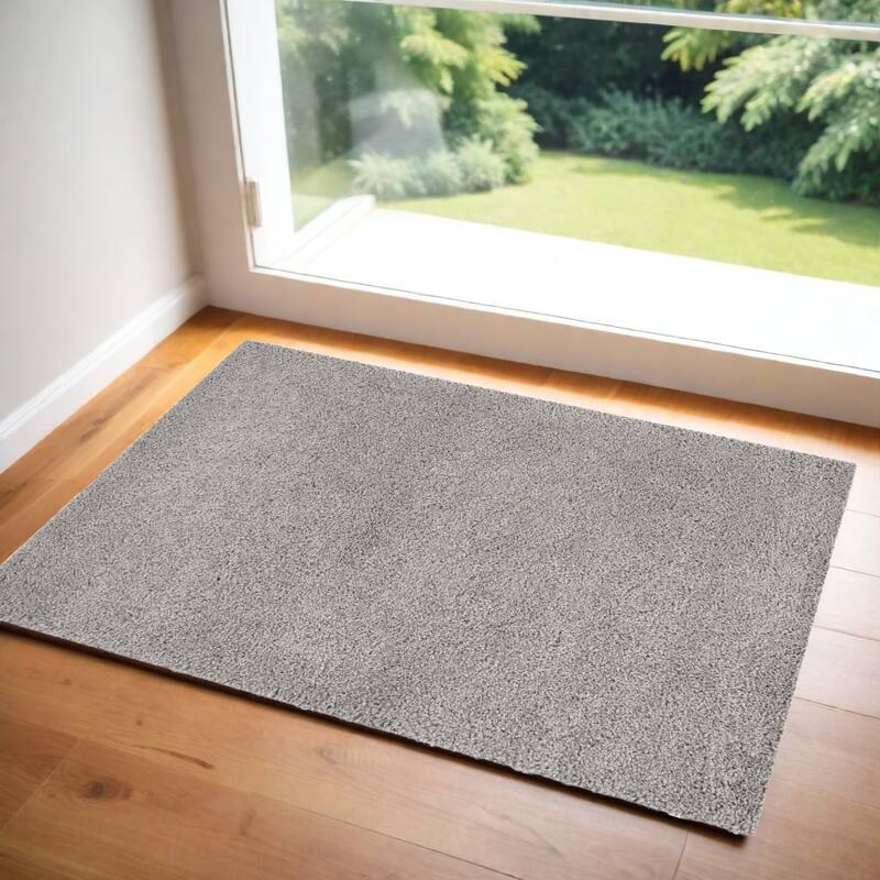 Power Loomed Stain Resistant Soft Area Rug - 60' X '36' X '1.25 - 60' X '36' X '1.25 - Gray - Rectangle