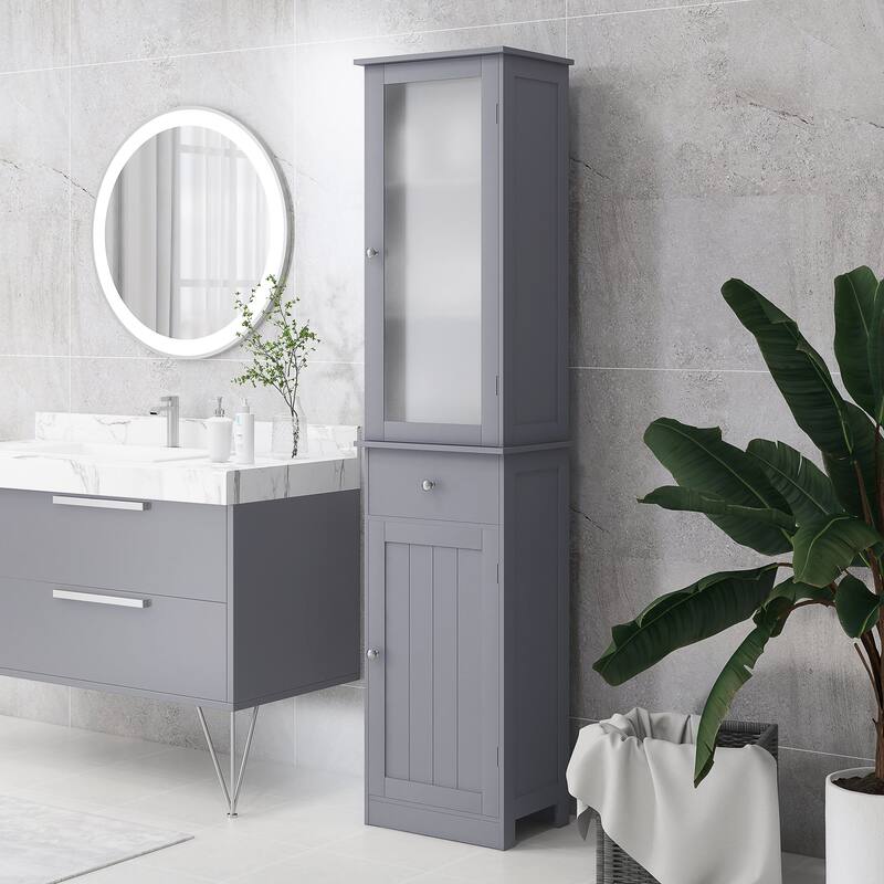 Kleankin Slim Bathroom Storage Cabinet