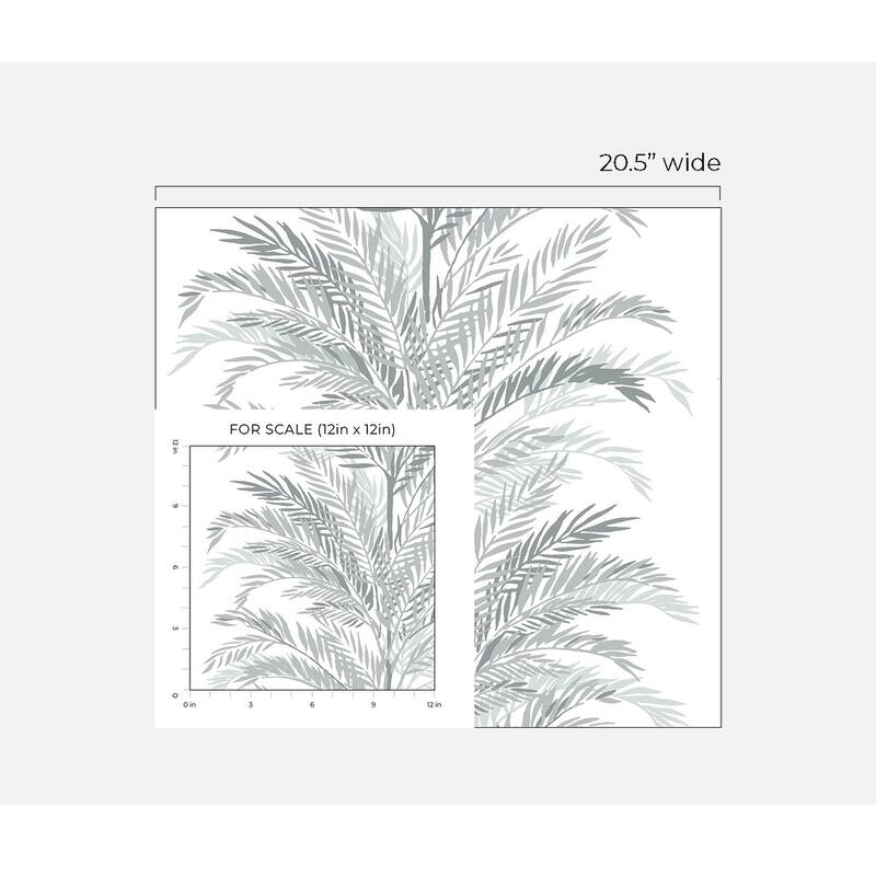 Luxe Haven Keana Palm Peel and Stick Wallpaper
