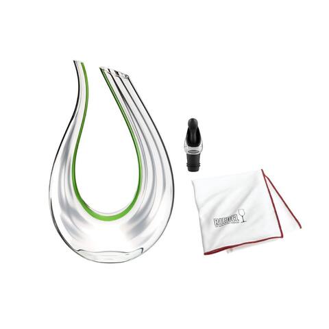Riedel Amadeo Performance Decanter w/ Pourer with Stopper & Cloth
