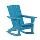 preview thumbnail 37 of 42, Commercial All-Weather Rocking Adirondack Chair with Swiveling Cupholder