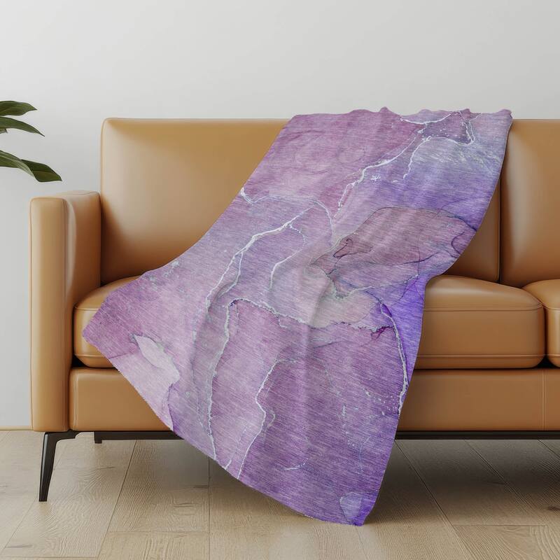 Premium Machine Washable Abstract Contemporary Sherpa Throw Blanket