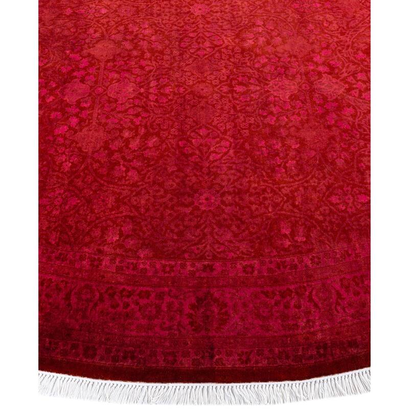 Overdyed One-of-a-Kind Hand-Knotted Area Rug - Purple - 5' 1" x 7' 7"