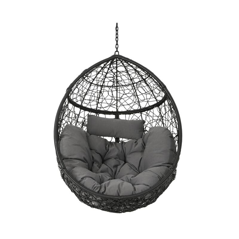 Kyle Wicker Hanging Chair (Stand Not Included) by Christopher Knight Home - 400 lb limit