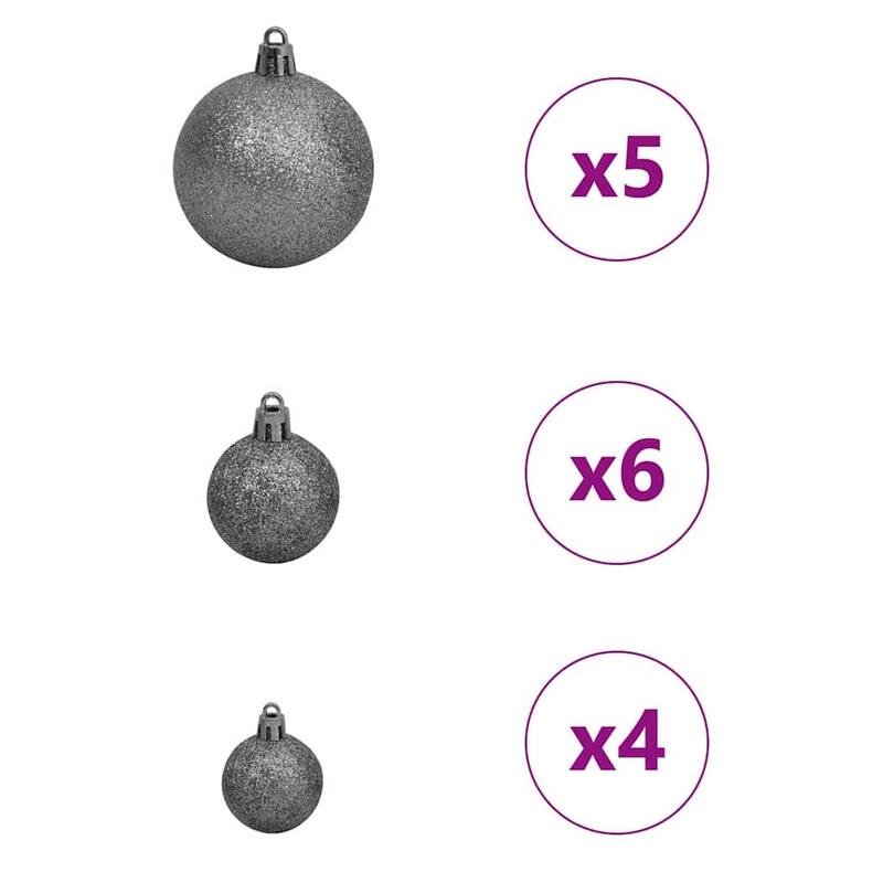 vidaXL Artificial Christmas Tree White 59.1" PVC