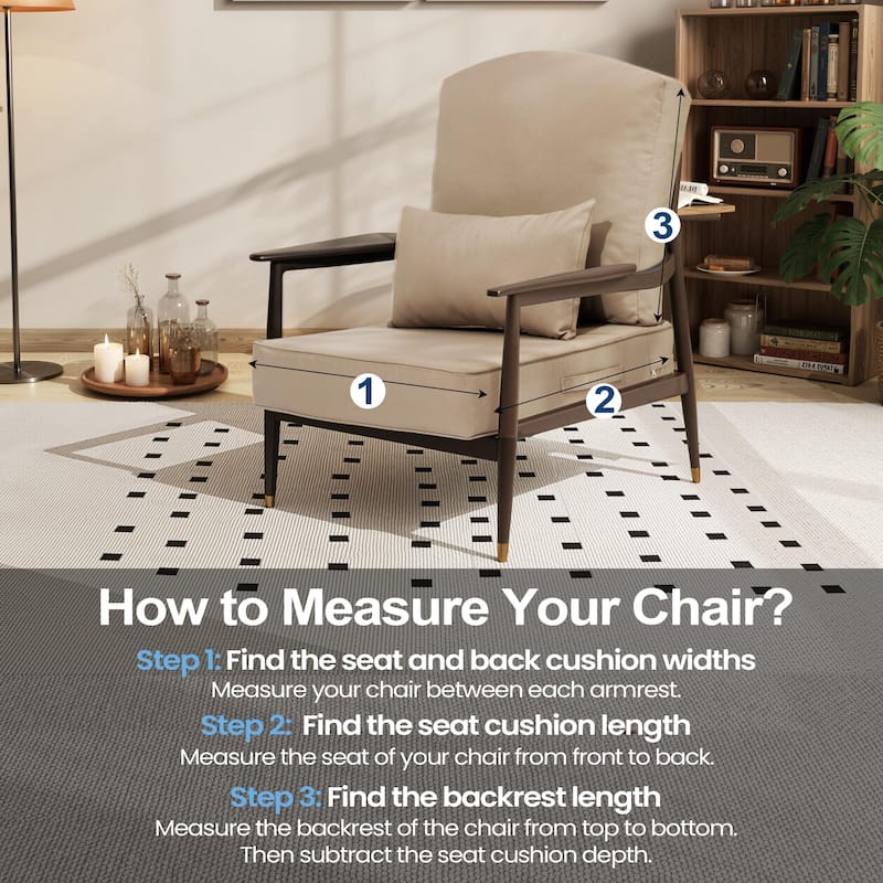 24 x 24 x 5.5 in Patio Premium Fabric Outdoor Seat Cushions Set (Seat & Back) with Pillow