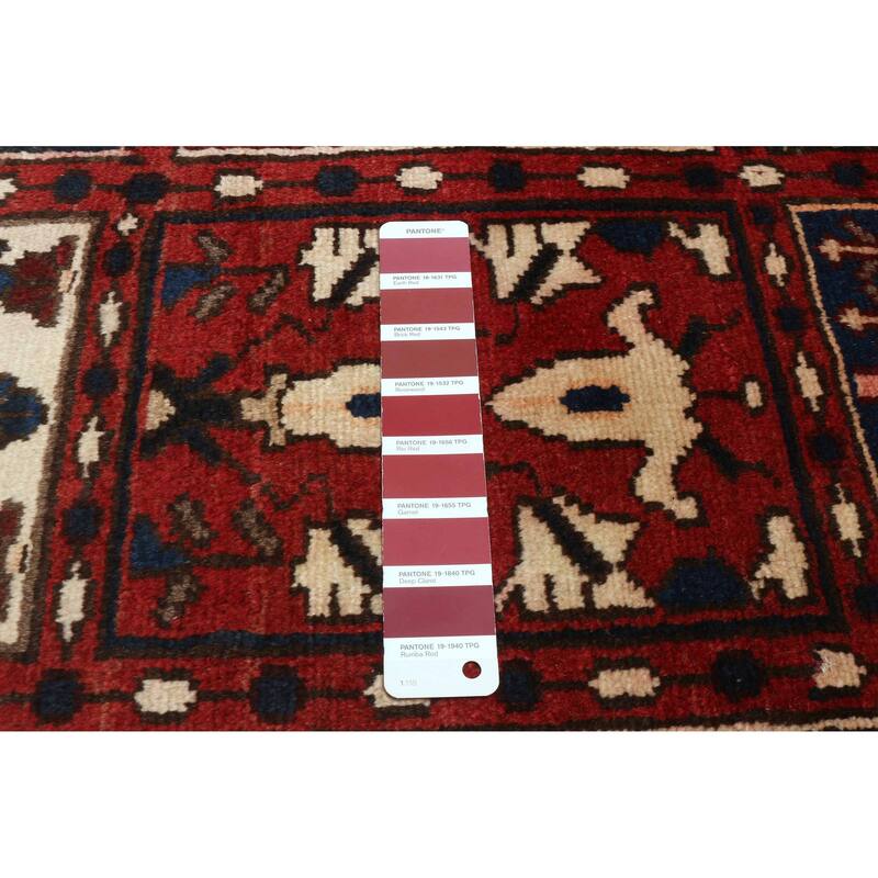 ECARPETGALLERY Hand-knotted Kayseri Vintage Red Wool Rug - 5'5 x 9'7