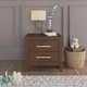 preview thumbnail 1 of 11, Child Craft Kieran Nightstand with 2 Drawers Brown