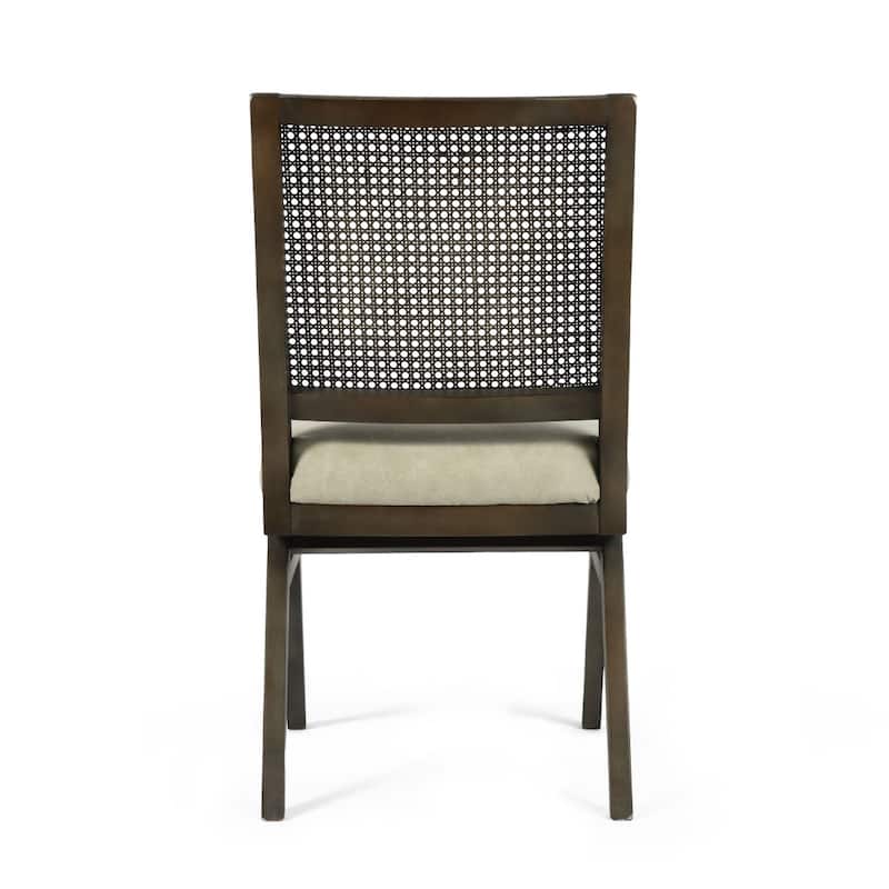 Westin Cane Back Wood Dining Chair, Set of 2 - 20" x 24" x 35"
