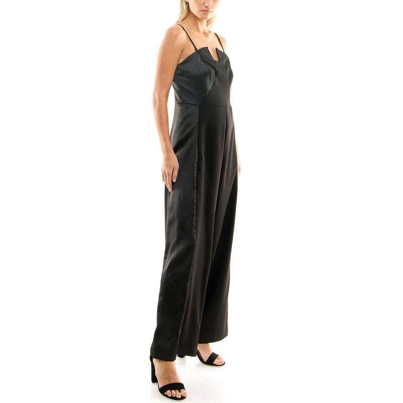 Nicole Miller Crepe Tuxedo Jumpsuit - 12