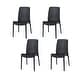 preview thumbnail 13 of 25, Rue Resin Stackable All-Weather Patio Dining Chairs, Set of 4 Black