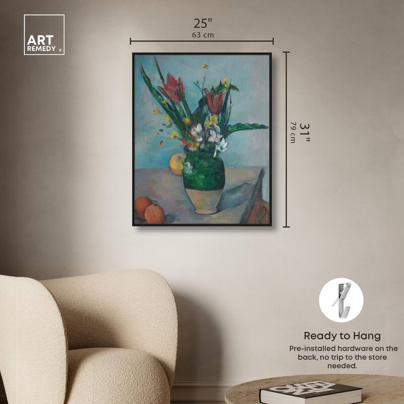 Vase Tulips Canvas by Art Remedy