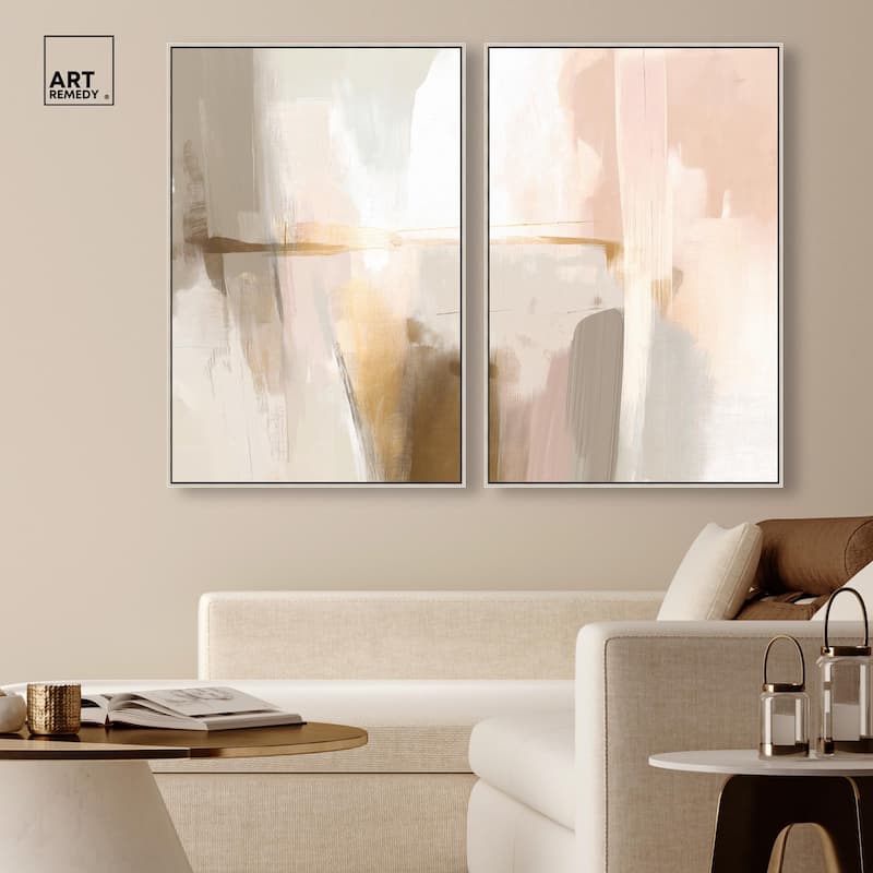 Meditative Hues I Canvas Set of 2 by Art Remedy