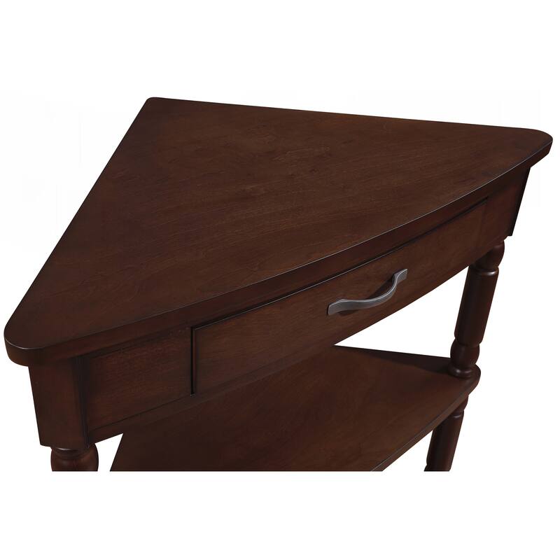 33.8 Inch Small Triangle Corner Table