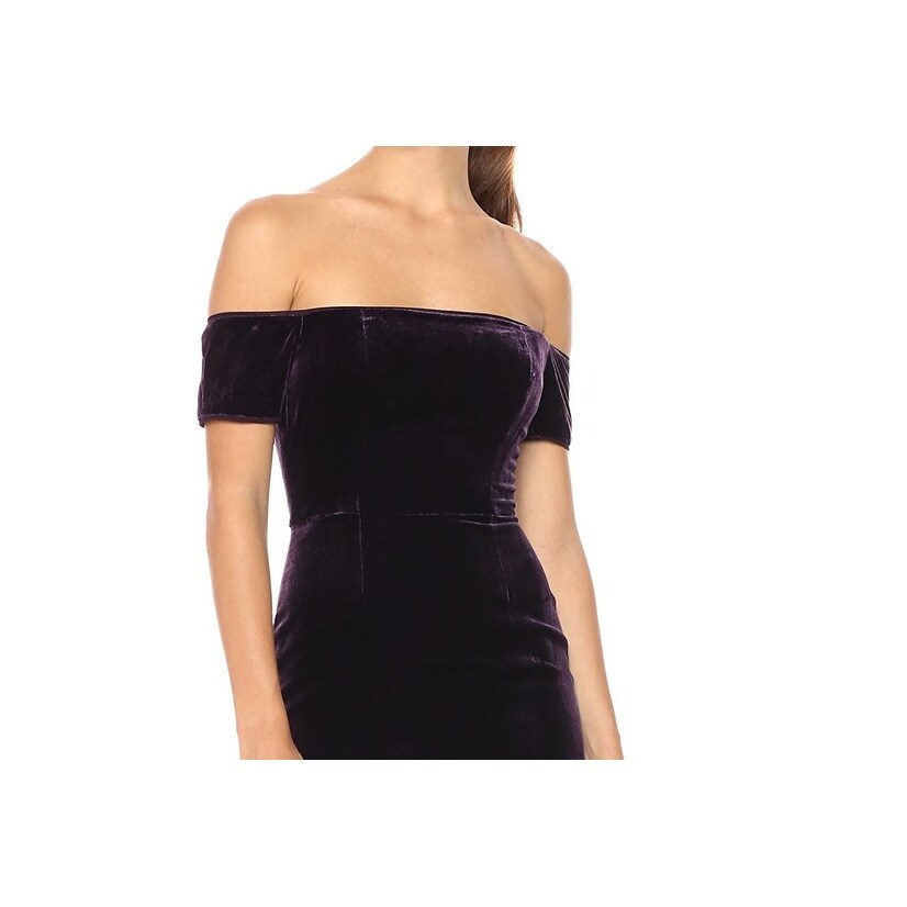 bcbg black velvet dress