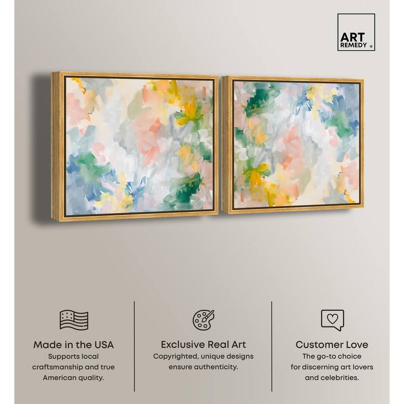 Sage Green Glam Canvas by Art Remedy